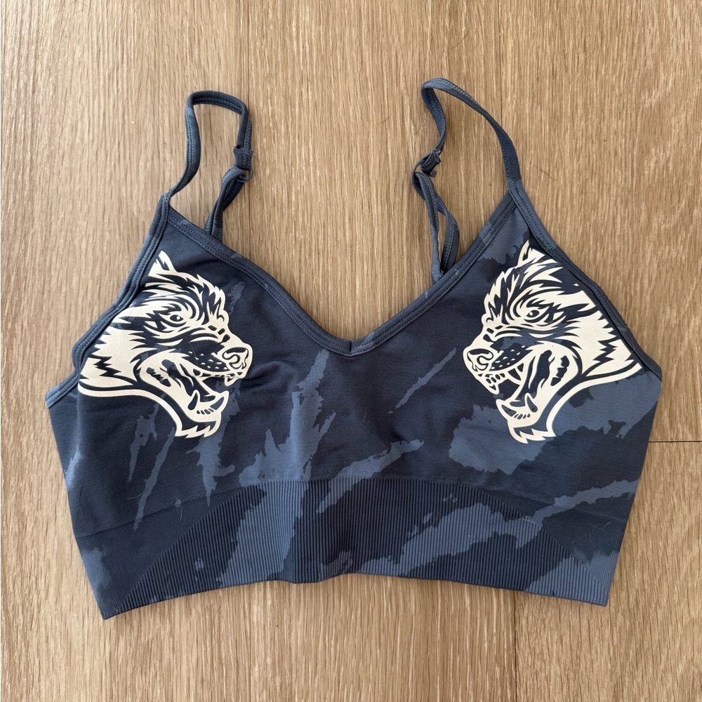 Darc Sport - She Wolves Everson Sports Bra in Ocean Blue Native Camo